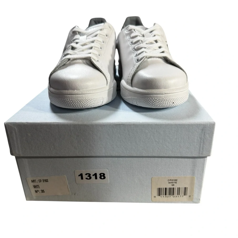 Chiara Ferragni CF2162 Alien Glitter Sneakers White EU 35 / US 5 NWB